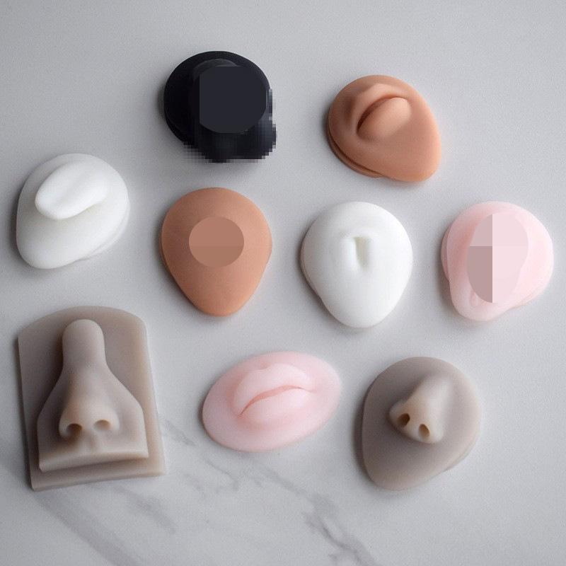 Silicone Ear Model for Piercing Jewelry Display