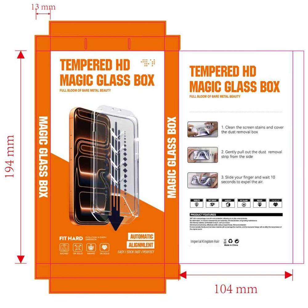 Protezione Schermo in Vetro Temperato per Apple 17 Pro Max - Design con Camera Senza Polvere