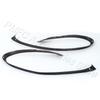 X-CAR Para Porsche Cayenne 2011 2012 2013 2014 Tira de Sellado de Goma para Faro Embellecedor Tira Decorativa para Faro Luces del Coche Carcasa del Coche