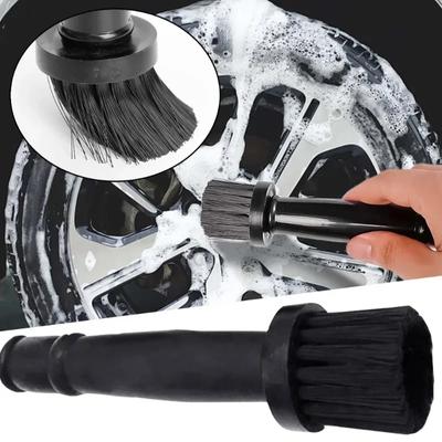 Universal Car Cleaning Brush Car Wheel Hub Screw Cleaning Circle-shaped Bristles Brush Car Dashboard Air Outlet Gap Detail Brush