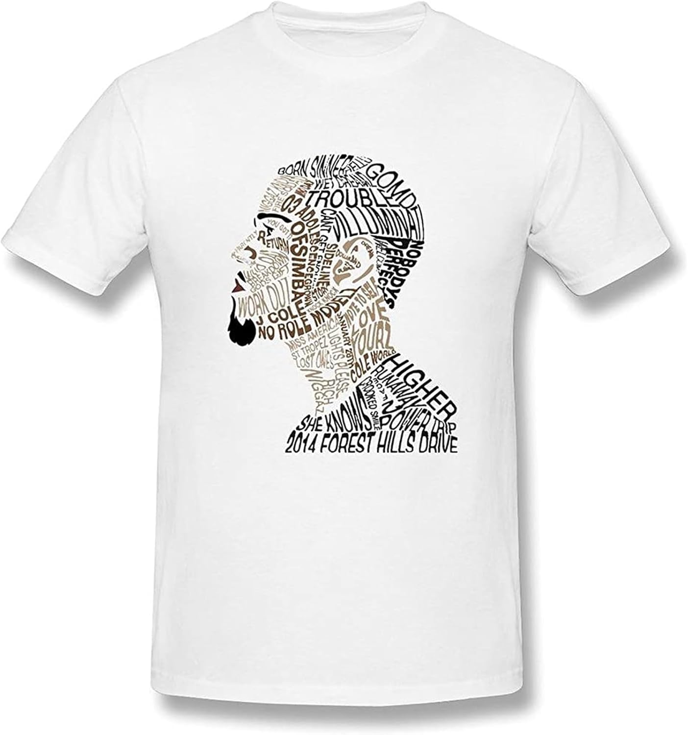 Gogogo Jiayuhua Men s J. Cole T Shirt XL белый