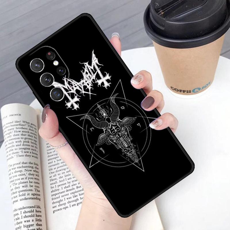 Devil Satan Phone Case Cover For Samsung Galaxy S24 S25 Ultra S21 S22 Ultra S10E Note 10 Plus Note 20 FE S23