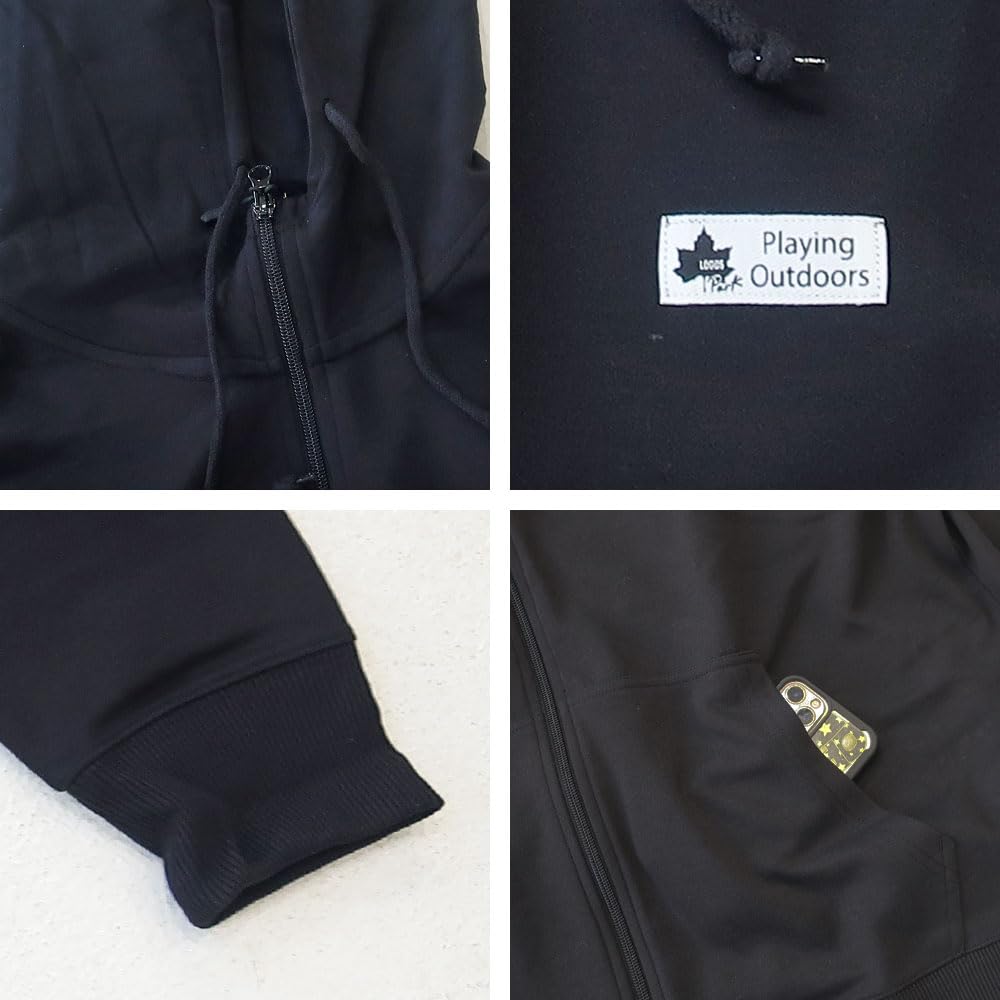 Plus Size LOGOS Park Mountain Long Solid Simple Sizes and 5L Men's Hoodie, Sweatshirt, Parka, Sleeve, Color, Style, 3L, 4L, (Product Number 10001796)