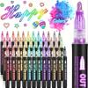 8/12 Colors Double Line Pen Outline Paint Marker Pens Diy Album Scrapbooking Metal Marker Highlighter Drawing Painting Doodling