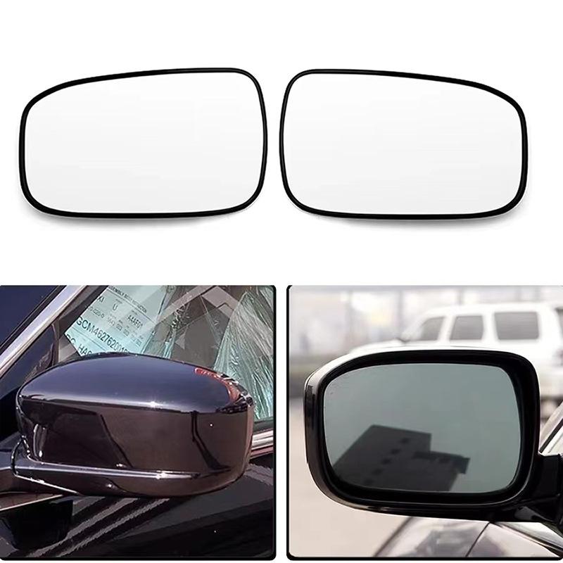 Compatible Replacement Heated Reflective Rearview Mirror Glass for 2003-2007 Honda Accord
