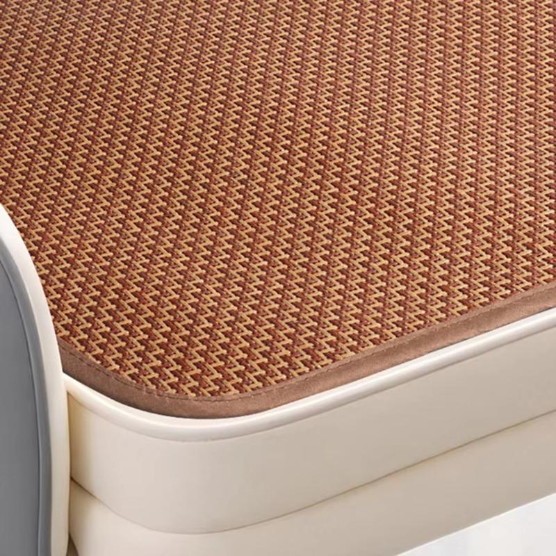 Cool Rattan Woven Chair Cushion Summer Breathable Non-Slip Ice Mat Seat Pad Comfortable Cooling Cushion For Dining & Office