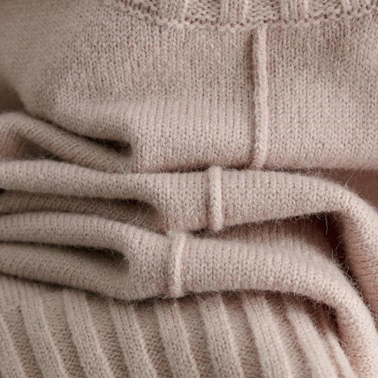 Knit Sweater Diamond Women Long Sleeve Casual O Neck Autumn Winter