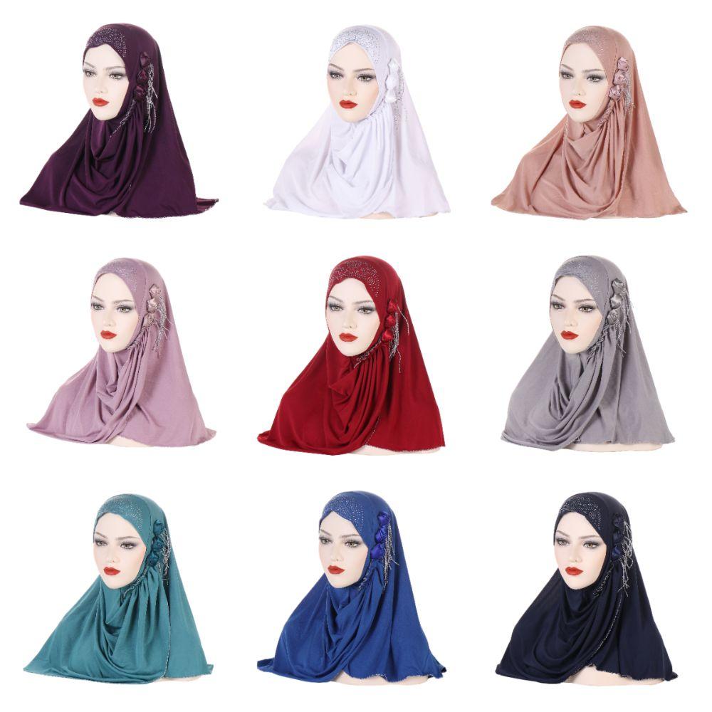 Floral Women's Hijabs Modest Wear Islamic Headscarf Classic Muslim Hijab Women's Wear