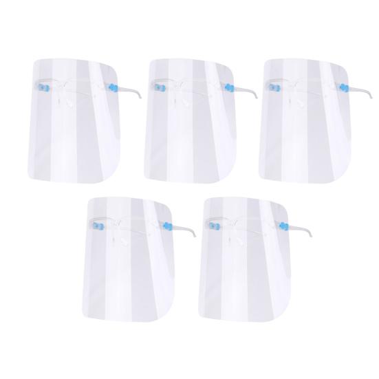 Anti-Splash Face Shield with Frame Anti-fog Cooking Mask Clear Goggles Full Face Protection Reusable Transparent Face Mask for Kitchen Use