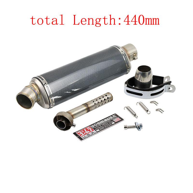 Universal 51mm Motorcycle Exhaust Jicun Muffler Motorcycle Exhaust Belt, Suitable for Yamaha PCX125 FZ1N Z900 CBR500R R6 R25 R3