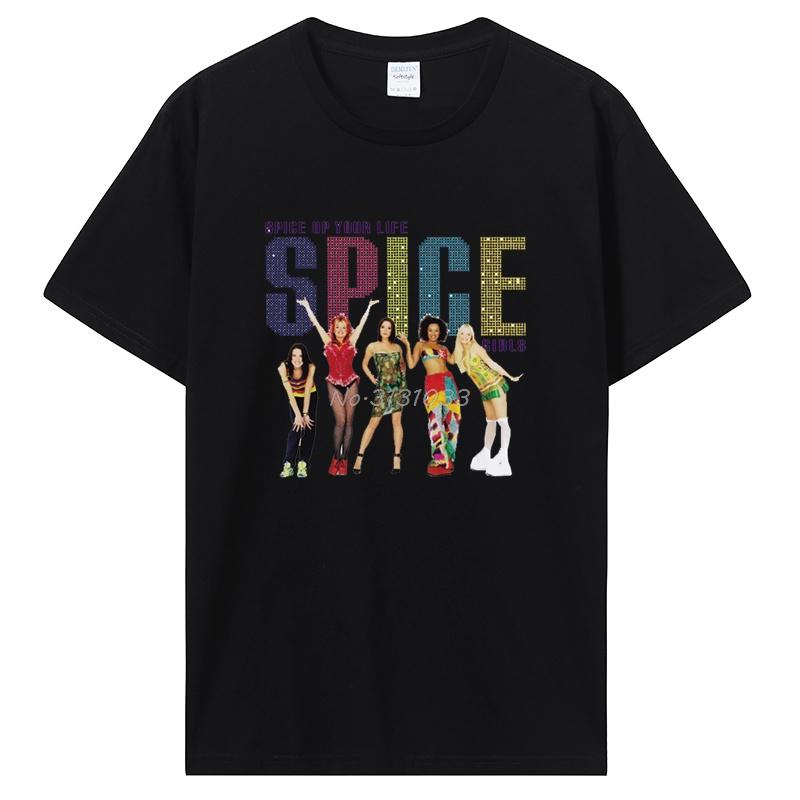

New Spice Girls Women s Unisex T-shirt Fashion Movie Art Leisure Street Tshirt Cartoon Character Graphic T Shirt Men s Clothing S