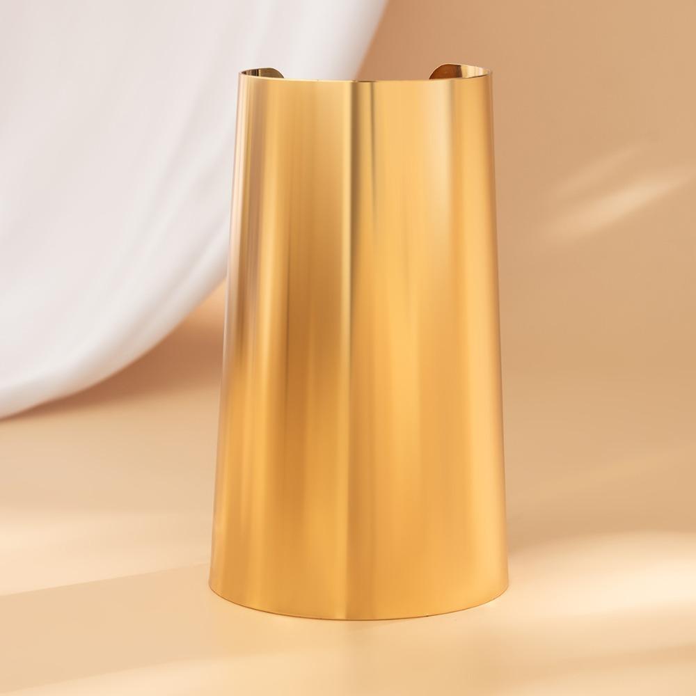 Smooth Surface Cuff Bangles Europe American Style Exaggerated Bracelet Wide Open Bangle Party