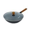 Zhang Xiaoquan Homestyle Round Bottom Iron Wok with Lid