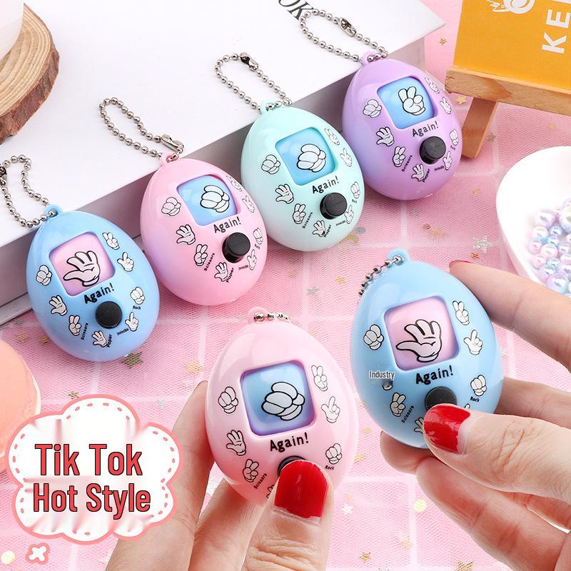 Creative Rock-Paper-Scissors Decompression Toy for Kids - Fun Egg Design