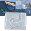 DIY Craft Phone Stand Mold Non-stick Quick Demoulding Easy Clean Casting Tool Reusable Epoxy Resin Casting Mold for Gift