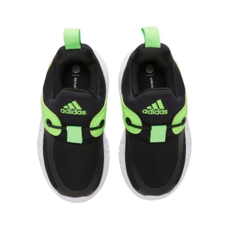 Adidas Rapidazen C Comfortable Durable Low Top Kids Running Shoes Kids Running Shoes Black Green GY6651