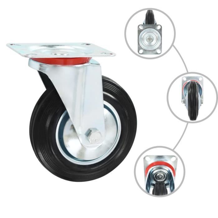VidaXL Roulettes pivotantes 4 pcs 160 mm
