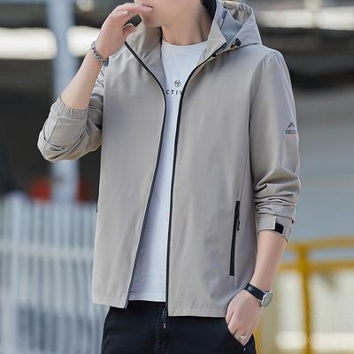 Men's Jacket Casual Versatile Hooded Jacket New Spring and Autumn Trend Casual Clothes