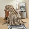 Rautenmuster Einfarbig Flanell Fleece Sofa Decke - Korallenfleece Büro Klimaanlage Decke Geschenk