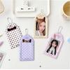Portafoto in PVC Resistente con Catena Design Pois Proteggi Carte Stampa Orecchie Animali Custodia per Carte Kpop 3 pollici