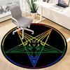 1pc Baphomet, Occult Office Round Area Rug, Under Office Chairs Bedroom Living Room Home Decor, Room Deco, Available in Various Sizes