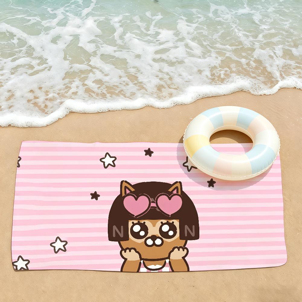 K-Kakaos Cartoon Friends Towel Drying Bath Towel Applicable To Light Swimming Camping Yoga Beach Out