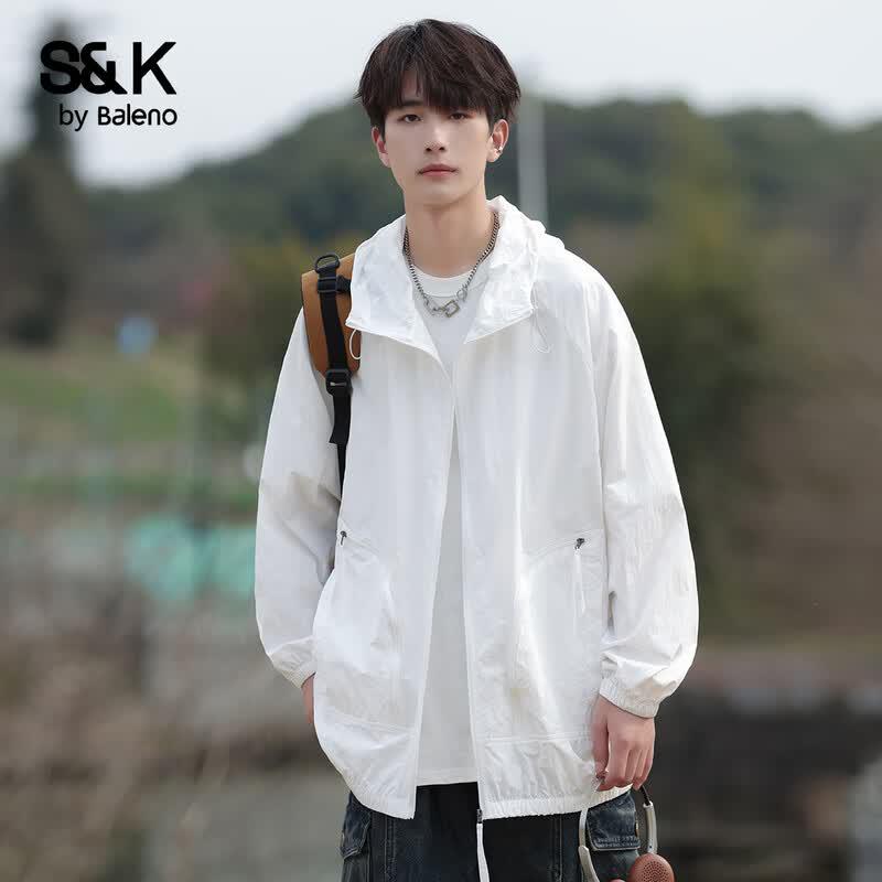 Baleno Men's S&K Series UPF50+ Sun Protection Hooded Jacket