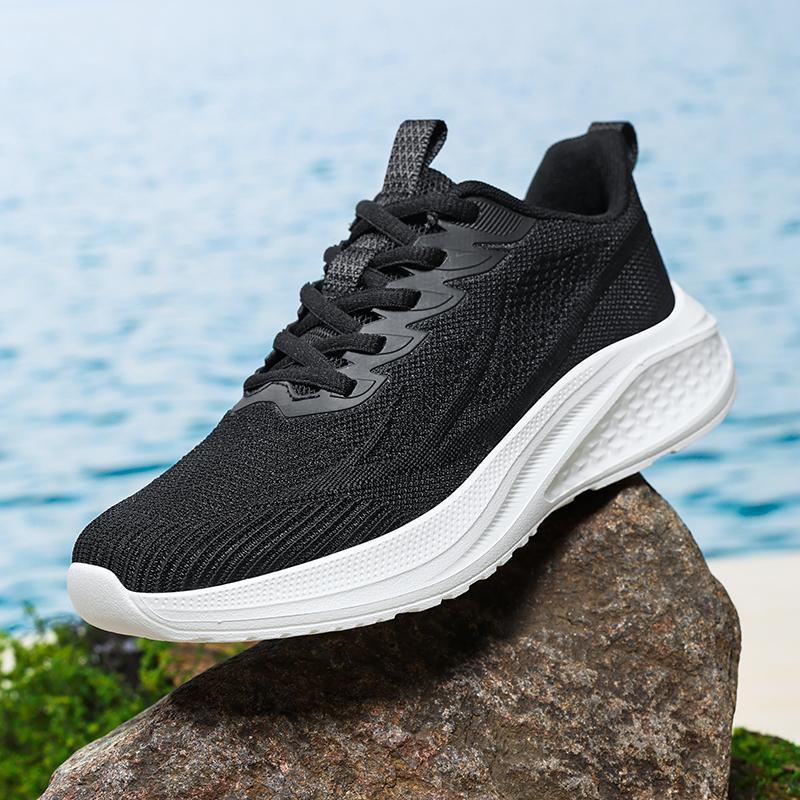Running shoes women's new models in 2025 spring and summer mesh breathable casual men's shoes light soft sole comfortable sports shoes