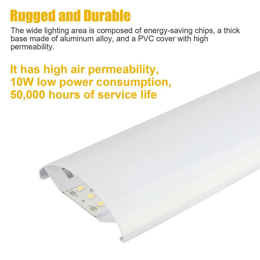 Pachet de 2 bare luminoase interioare cu 72 LED-uri 12V-80V 1200LM - bandă universală pentru autobuze RV cu comutator (10W ultra-luminos)