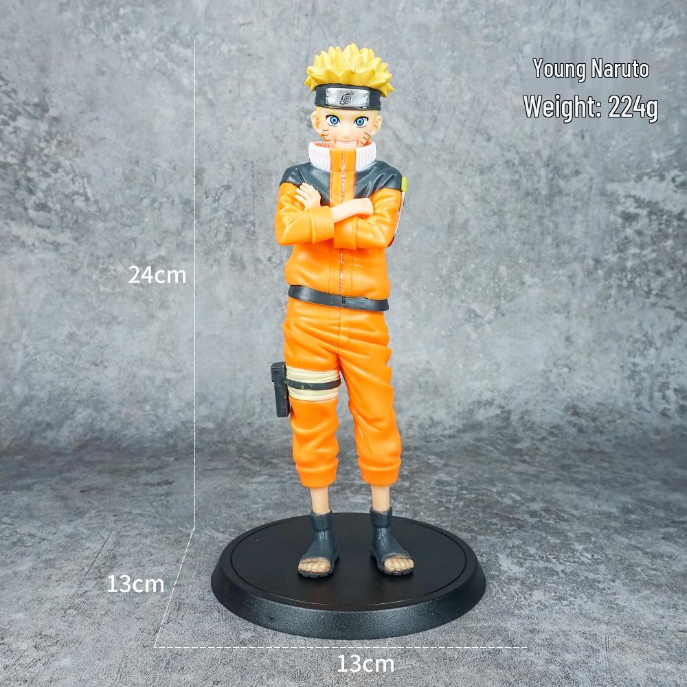 Anime Action Figure Display: Sasuke, Sakura, Itachi, Kakashi, Minato with Greatsword.