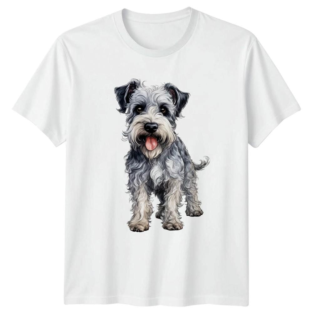 Schnauzer Dog Animals Dogs Unisexs TShirt Unisexs Tee Graphic Unisex Top Canine S