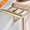 VGX Gold Badezimmer Handtuchhalter Edelstahl Handtuchständer Klappbar Beweglich Badehandtuchstange Badezimmer Hardware Zubehör Grau