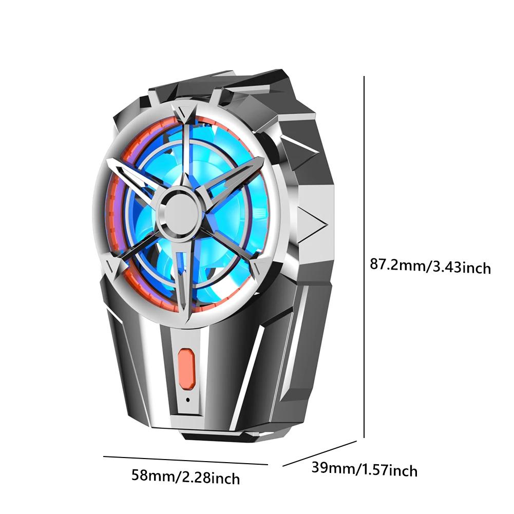 Dual Fan Plug-in/Rechargeable Mobile Phone Cooler Long Lasting Stronger Cooling Air Cooling for Iphone/Xiaomi/Huawei for Samsung