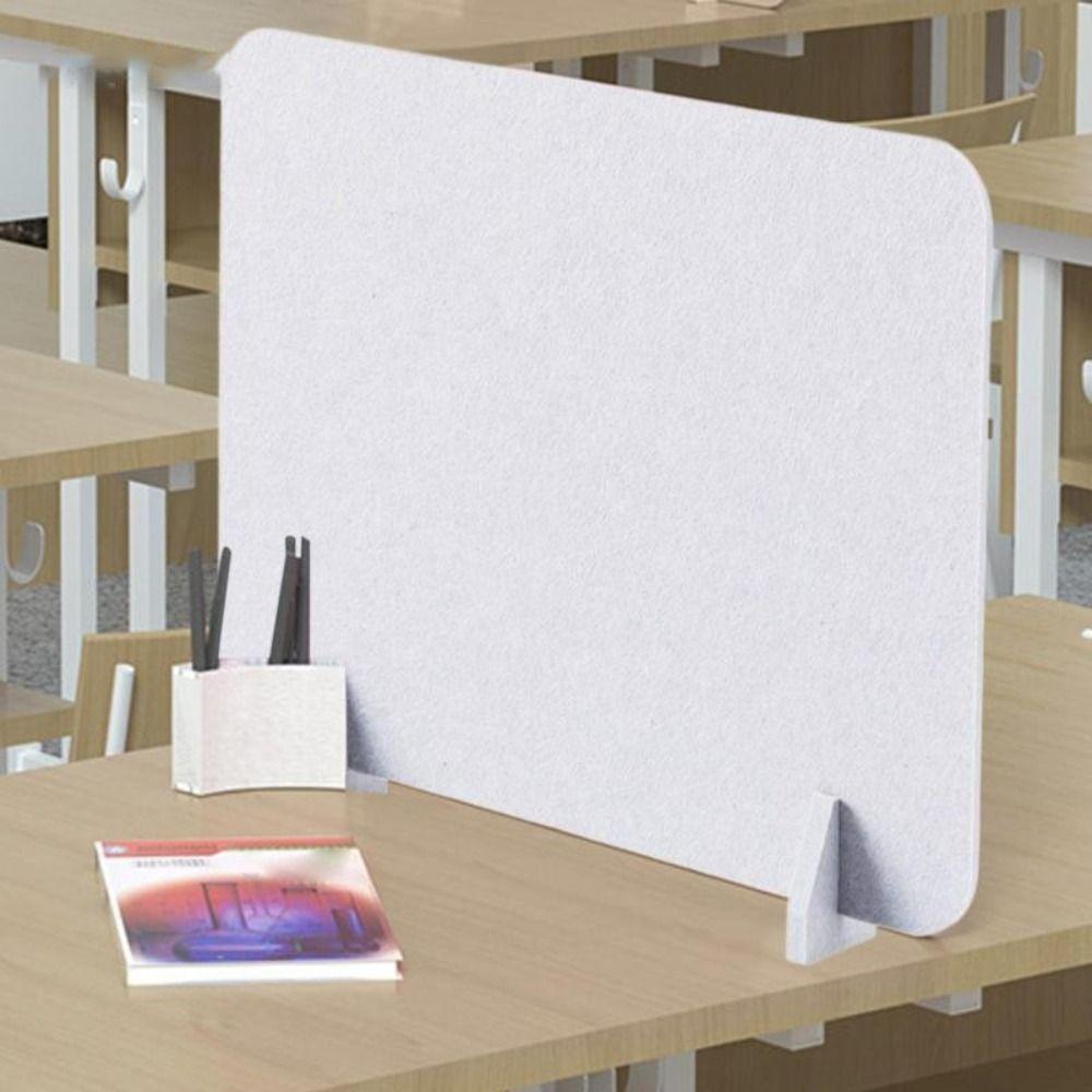 40x60cm Desk Screen Felt Baffle Anti-foam Sound-absorbing Partition Board Student Desk Polyester Fiber Isolation Board