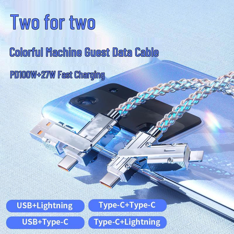 RGB Starry Sky Gradient Fast-Charge PD60W 4-in-1 Cable
