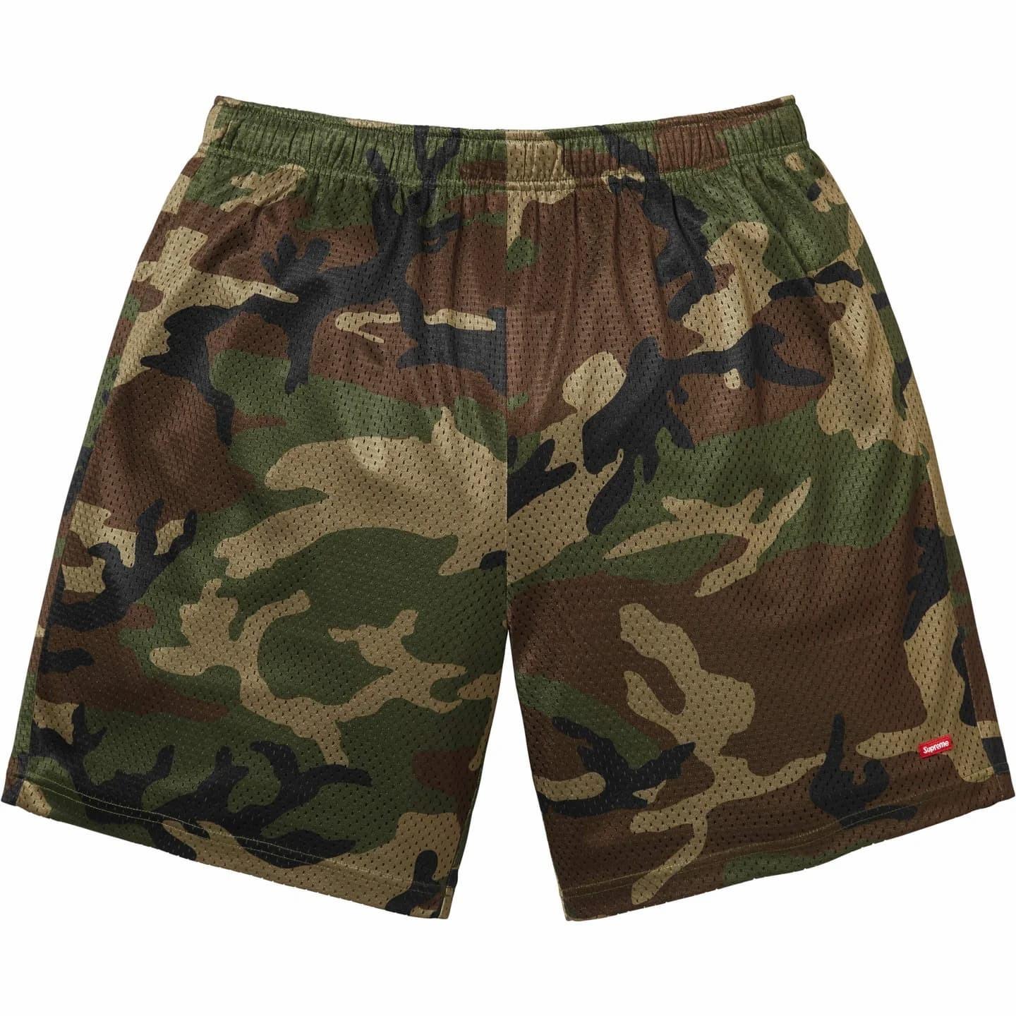 Supreme Маленькая сумка-сетка меш с камуфляжем Woodland S