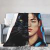 Choi San Singer Blanket Quality Warm Soft  Throw Blanket Spring Girls Boys Outdoor Print Bedspread