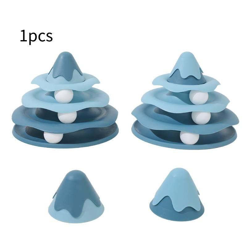 Cat Toy Set With Inflatable Bee Wobbler And Play Wheel For Interactive Play And Gift