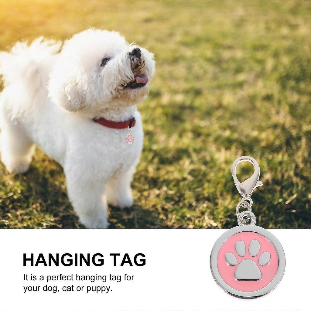 Dog Collar Pendant Durable Pet Tag for 5Pcs Adorable Dog Id Tags