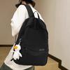 Waterproof Backpack Minimalist Large Capacity Casual School Bag Travel Daypack for Men Women Students Black