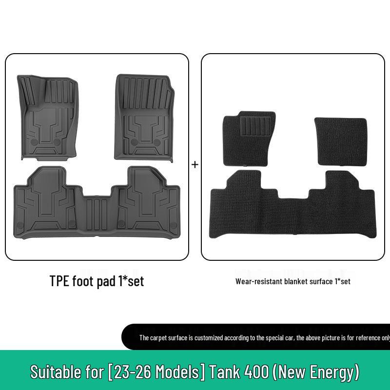 23-26 Tank 400 Car TPE Floor Mats - Vehicle-Specific Floor & Trunk Mats