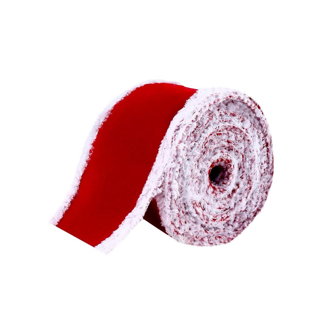 6.3cm Christmas Decoration DIY Ribbon Fabric Craft Velvet Bow Ribbon