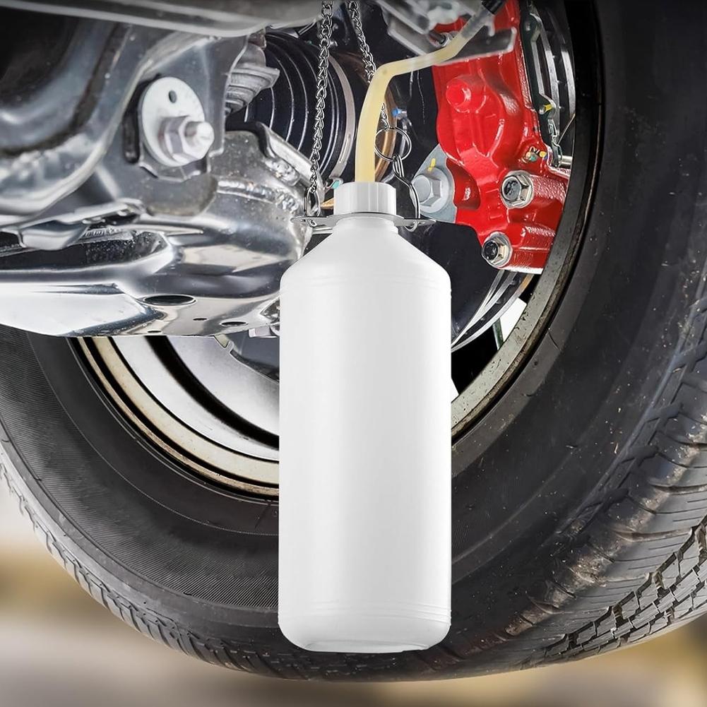 Universal Hand Pump Tool for Brake & Clutch Fluid Service 1L Manual Brake Fluid Extractor & Collection Bottle Car Repair Tool