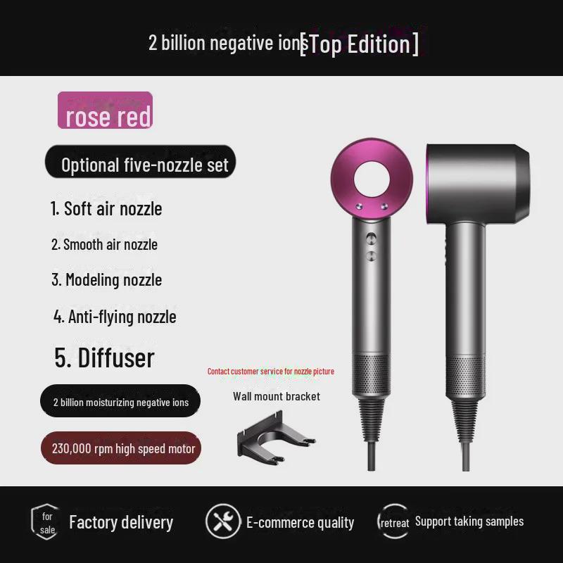 Mousen High-Speed Leafless Negative Ion Hair Dryer for Home & Salon