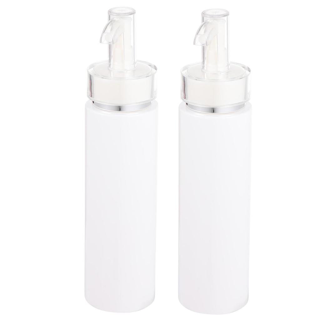 Garneck Pump Bottle Refill Bottles of Shampoo for Travel Size White X (Set 2) - Dispenser, 200ml, Lotion, Etc. - - - 19.5cm (H) 4.5cm (W)