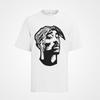 Camiseta Hombre 2pac Hip Hop Pañuelo Tupac Shakur Negro Cuerpo Biggi Música Rapero