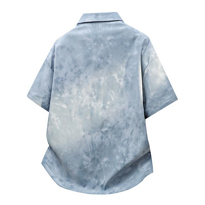Men's Spring and Autumn Short Sleeved Shirt, Men's Casual Loose Shirt