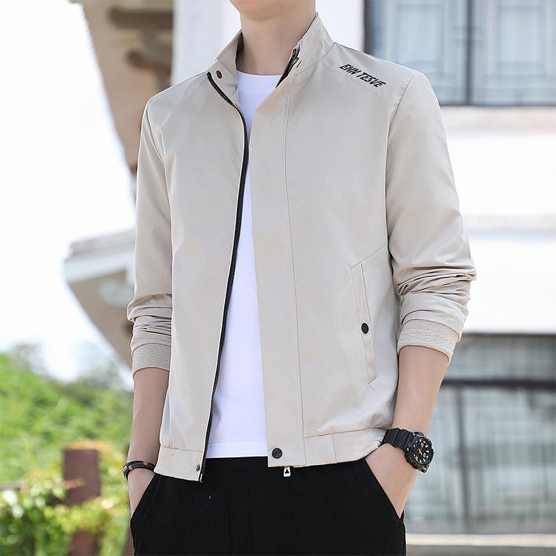 

Printed Jacket Men s Thin Autumn and Winter New Men s Korean Version of Slim Mountain Youth Casual Coat Jacket M