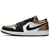 נעלי סניקרס לגברים Air 1 Low Gold Toe זהב מטלי לבן-שחור CQ9447-700