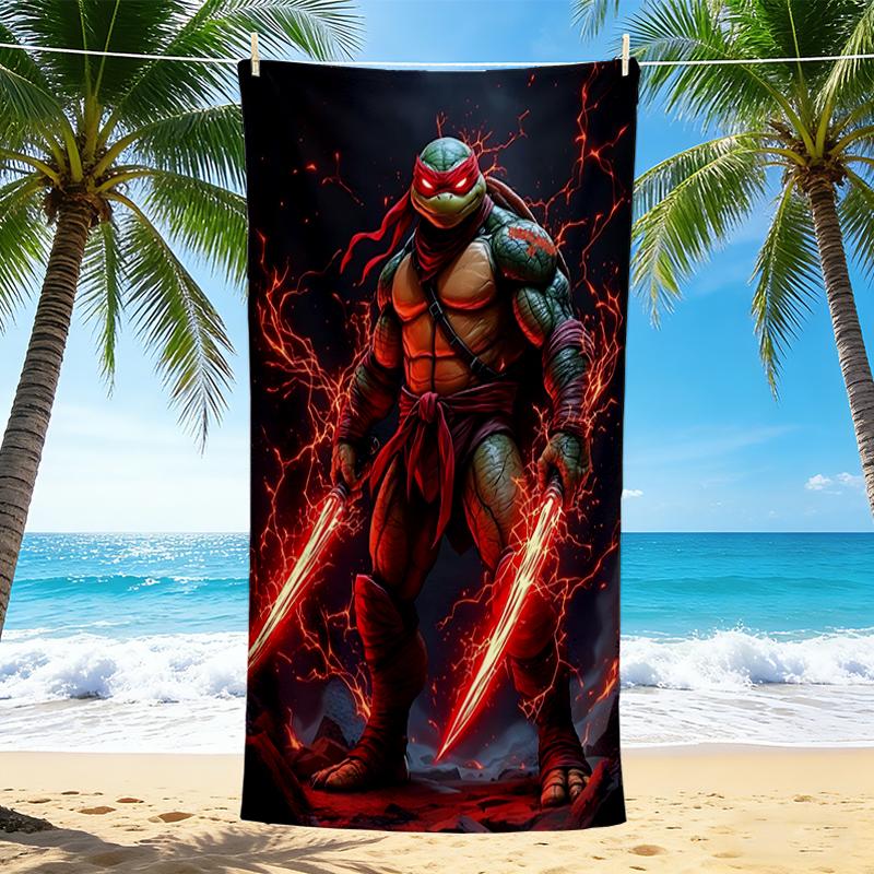 1Pc Mutant Ninja Turtle Power Beach Towel Quick Dry Multiuse For Beach Pool Gym Yoga Home Travel Christmas Halloween Xmas Gift G1201